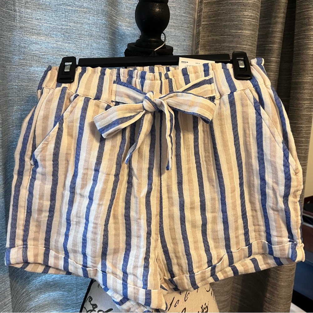 SO Striped High Rise Soft Shorts